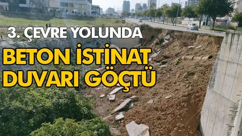 Çevre Yolunun Geçtiği İstinat Duvarı Yıkıldı