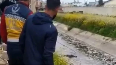 İşçiler Suyun Kesik Olduğu Kanalda Ceset Buldu
