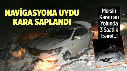 Mersin'den Yola Çıkan Vatandaş Navigasyonun Kurbanı Oldu