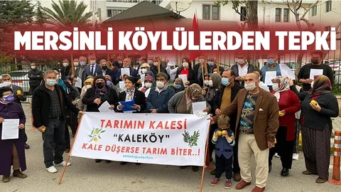 Mersin'de Köylülerden Sanayi Sitesi Tepkisi