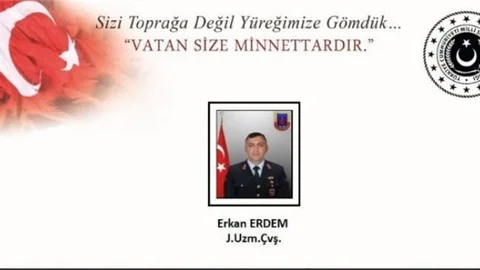 PKK'ya Yönelik Operasyonda Uzman Çavuş Şehit Oldu