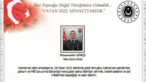 Pençe-yıldırım Harekatından Şehit Haberi