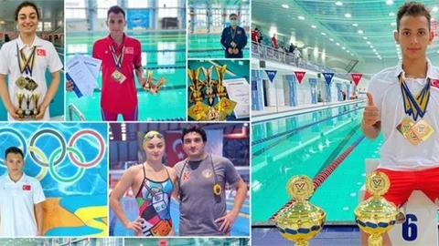 Mersinli Milli Yüzücüler Ukrayna'da Tarih Yazdı