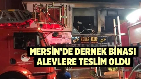Alevlerin Sardığı Dernek Binası Kullanılamaz Hale Geldi
