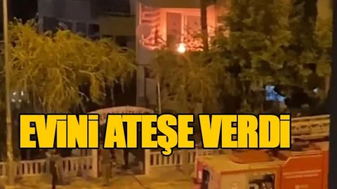 Eşiyle Tartıştı Sonra Kendini Yaralayıp, Evini Ateşe Verdi