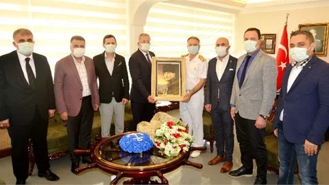 MTOSB’den Tuğamiral Gedik’e Ziyaret