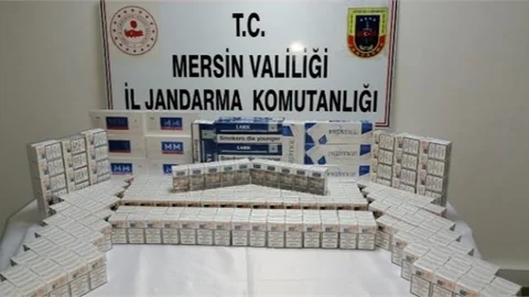 Mersin'de Kaçak Sigara Ele Geçirildi