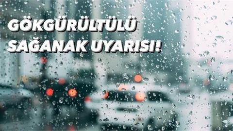 Mersin’e Sağanak Yağış Uyarısı!