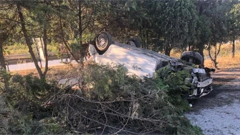 Uzman Çavuş ve Eşi Kaza Yaptı