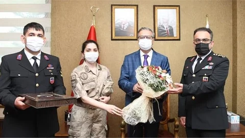 Jandarma Teşkilatı'ndan Vali Su’ya 182. Kuruluş Yıldönümü Ziyareti