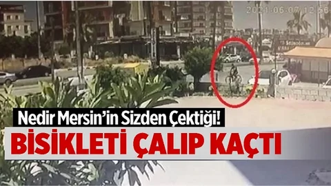 Çaldığı Bisiklete Kendisinin Gibi Binip Gitti