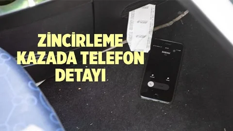 5 Aracın Karıştığı Kazada Telefon Detayı Dikkat Çekti