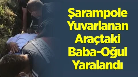 Feci Kazada Baba ve Oğul Yaralandı
