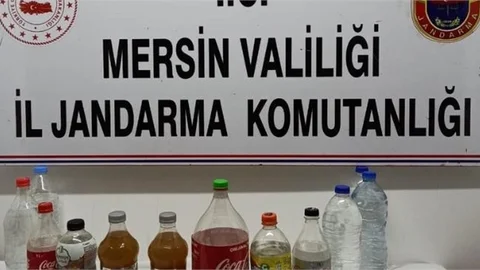 Silifke'de Kaçak Alkol İmalatı Yapılan Eve Baskın