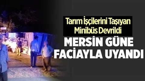 İşçi Minibüsü Kaza Yaptı: 1 Ölü, 16 Yaralı