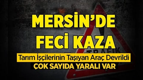 Tarım İşçilerini Taşıyan Kamyonet Devrildi, 11 Kişi Yaralandı