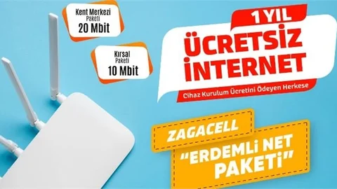 Erdemli ’ye Özel Bir Yıl Ücretsiz İnternet