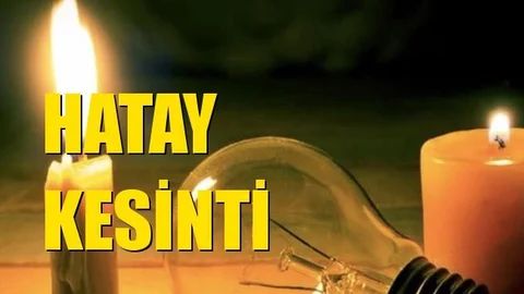 Hatay Elektrik Kesintisi 08 Temmuz Perşembe
