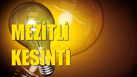 Mezitli Elektrik Kesintisi 13 Temmuz Salı