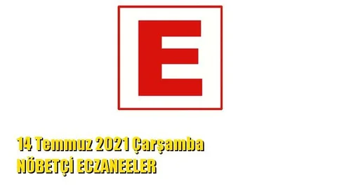 Mersin Nöbetçi Eczaneler 14 Temmuz 2021 Çarşamba