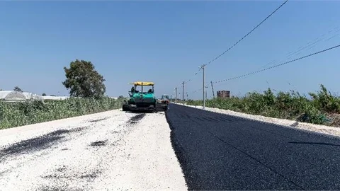 Kazanlı’da Yol Çalışmaları Sürüyor