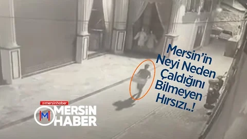 Mersin'de Hırsızın Çaldığı 'Şey' Şaşırttı