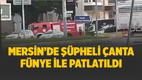Mersin'de Şüpheli Çanta Paniği