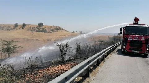 Damlama Bölgesinde Çıkan Yangına Müdahale Edildi