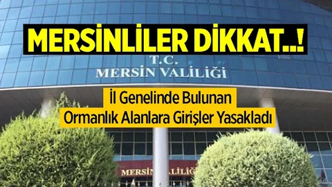 Mersinliler Dikkat, Önemli Kararı Valilik Duyurdu