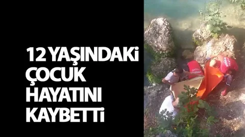 Kayalıktan Düşen Çocuk Suda Boğuldu