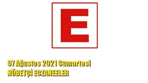 Mersin Nöbetçi Eczaneler 07 Ağustos 2021 Cumartesi