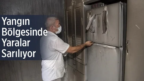 Mersin Büyükşehir, Yangının Küllerini Ortadan Kaldırıyor