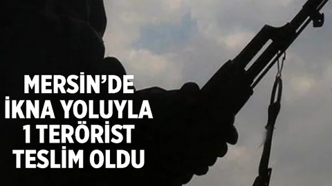 Mersin Polisinin İkna Çalışmasıyla 1 Örgüt Üyesi Teslim Oldu