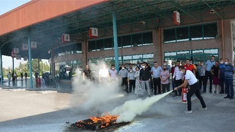 Büyükşehir’den TAŞTİ Personeline Yangın Eğitimi