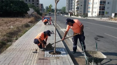 Büyükşehir Belediyesi Park ve Bahçeler Birimi Tarsus’ta Çalışmalarına Aralıksız Devam Ediyor