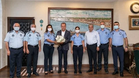 Başkan Seçer’e Büyükşehir Zabıtasından Ziyaret