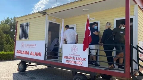 Mobil Aşı Ekibi Çiftlikköy Yerleşkesinde