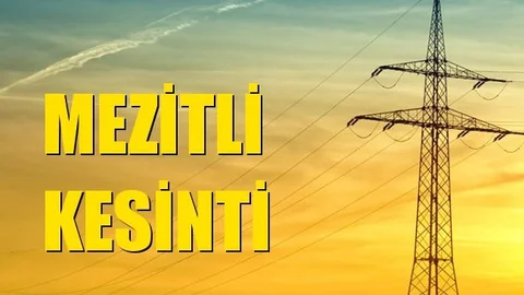 Mezitli Elektrik Kesintisi 18 Eylül Cumartesi