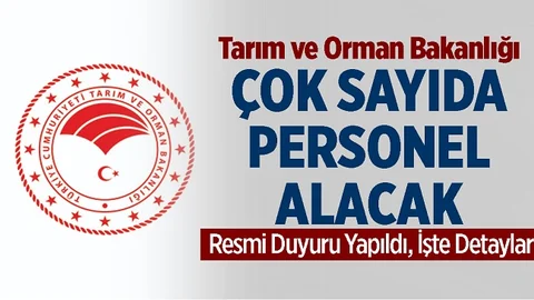 Tarım ve Orman Bakanlığı İşçi Alımı Yapacak