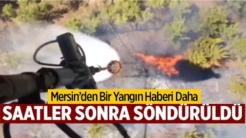 Anamur'daki Orman Yangını Uzun Uğraşlar Sonrası Söndürüldü