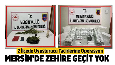Mersin'de Zehir Tacirlerine Operasyon