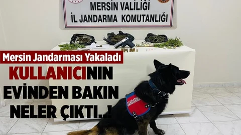 Mersin'de Uyuşturucu Kullanıcısının Evinden Bakın Neler Çıktı...