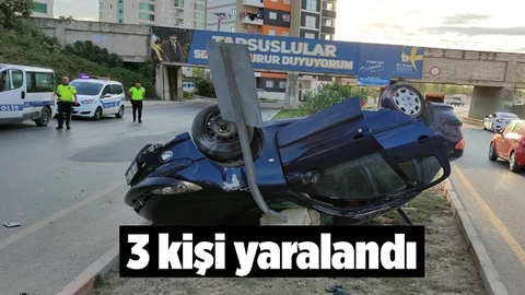Tarsus İlçesindeki Kazada 3 Kişi Yaralandı