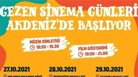 Akdeniz’de "Gezen Sinema Günleri" Başlıyor