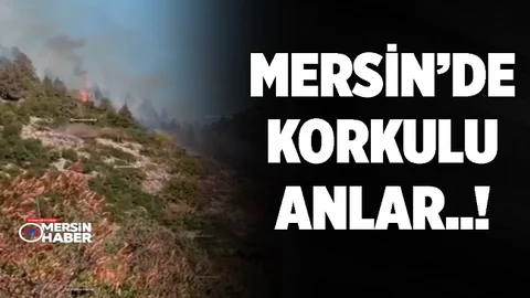 Mersin'de Evde Başlayan Yangın Ormanlık Alana Sıçradı