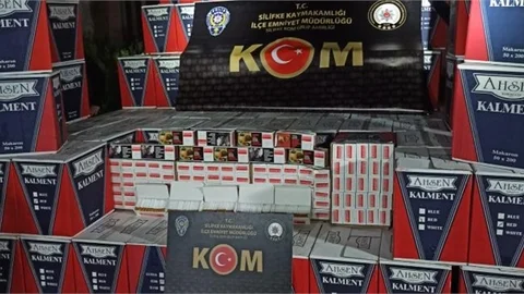Mersin'de 3 Milyon Bandrolsüz Makaron Ele Geçirildi