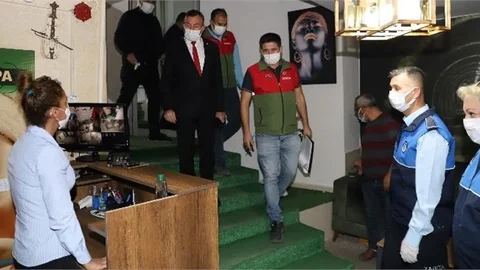 Akdeniz Zabıtası Hamam, Sauna ve Masaj Salonlarını Denetledi