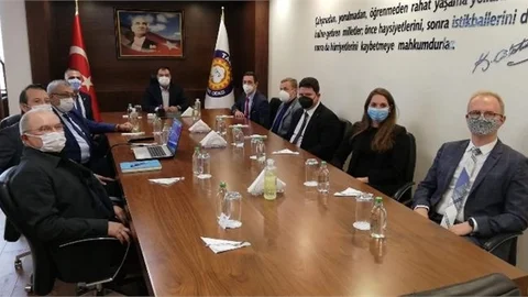 Çek Cumhuriyeti Güney Moravia Bölge Valisi Jan Grolich, Tarsus TSO’yu Ziyaret Etti