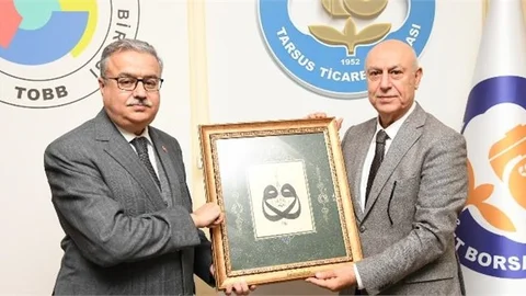 Vali Ali İhsan Su, Tarsus Ticaret Borsasını Ziyaret Etti