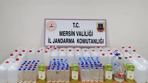 Mersin'de Sahte Alkol Operasyonu